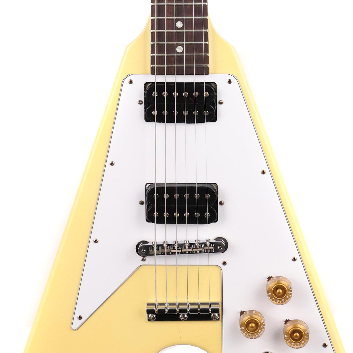 Gibson Custom Shop 1967 Flying V Reissue Made 2 Measure Ultra Light Aged Classic White — 6