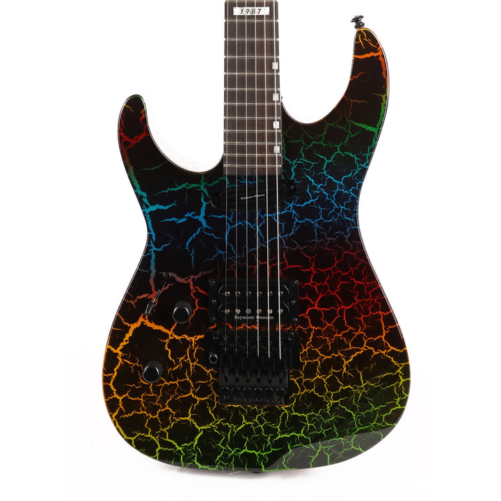 ESP LTD Mirage Deluxe '87 Left-Handed Limited Edition Rainbow Crackle