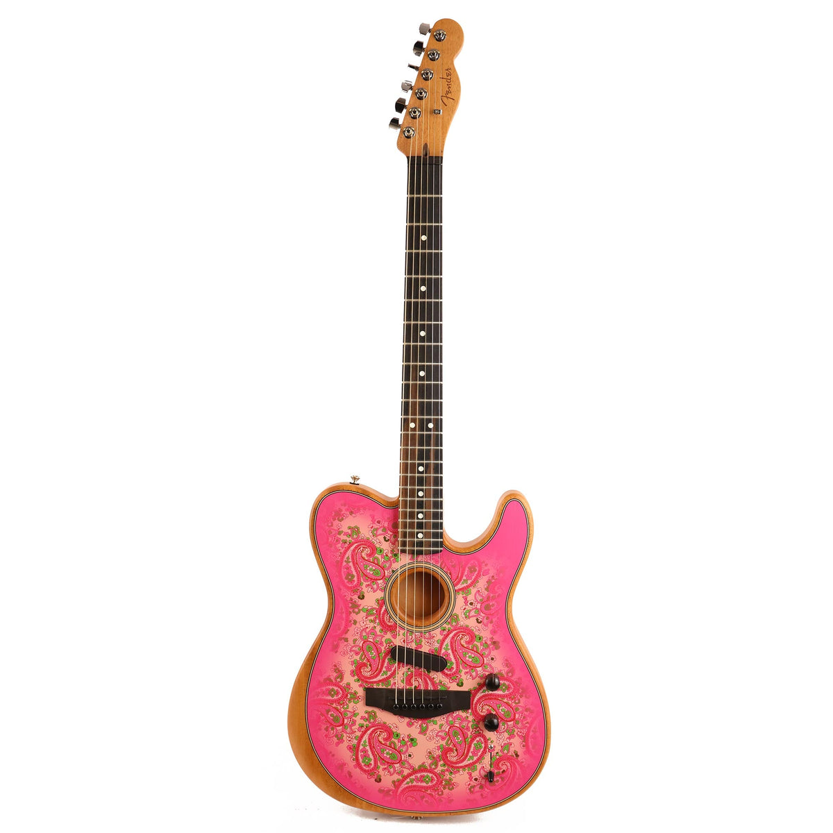 Fender American Acoustasonic Telecaster Limited Edition Pink Paisley 2021 — 2