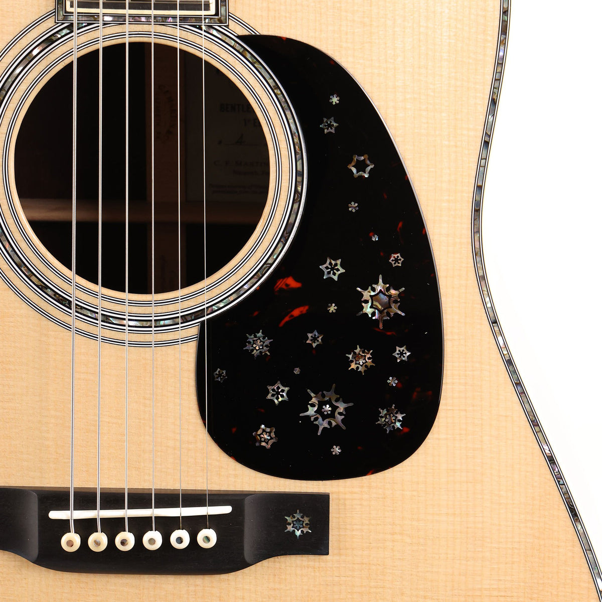 Martin Custom Shop D-45 Bentley Snowflake Dreadnought Acoustic Natural — 7