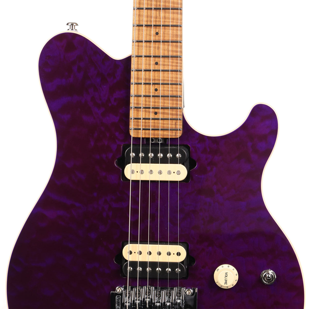 Ernie Ball Music Man Axis Quilt Top Music Zoo Exclusive Amethyst — 6