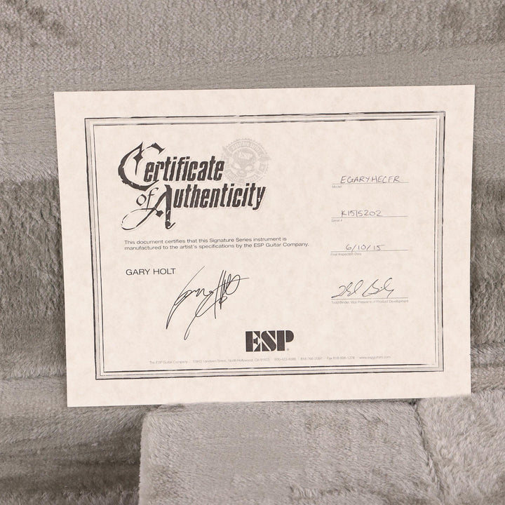 2015 ESP Gary Holt Signature EC Liquid Metal Lava