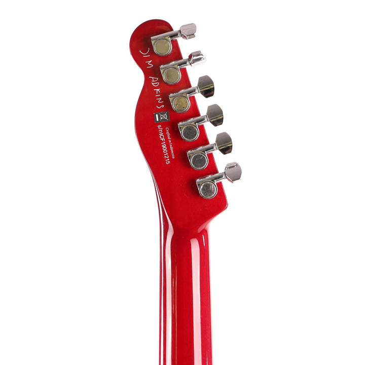 Fender Jim Adkins JA-90 Telecaster Thinline Crimson Transparent 2019