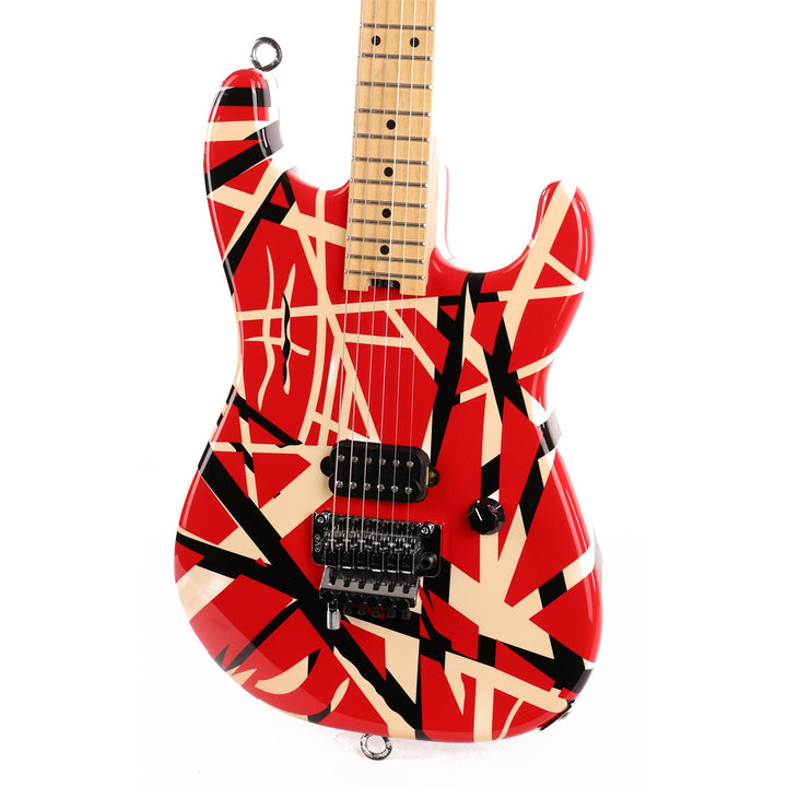 EVH Striped Series Red with Black and White Stripes 2016