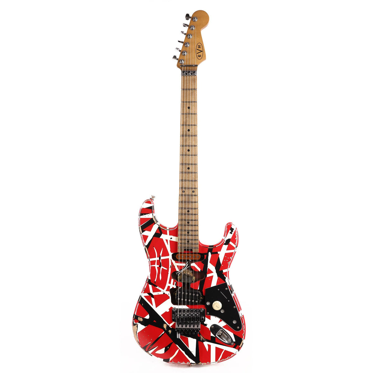 EVH Striped Series Frankie Red/White/Black Relic 2020 — 2