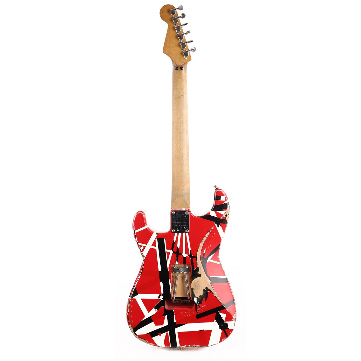 EVH Striped Series Frankie Red/White/Black Relic 2020 — 3