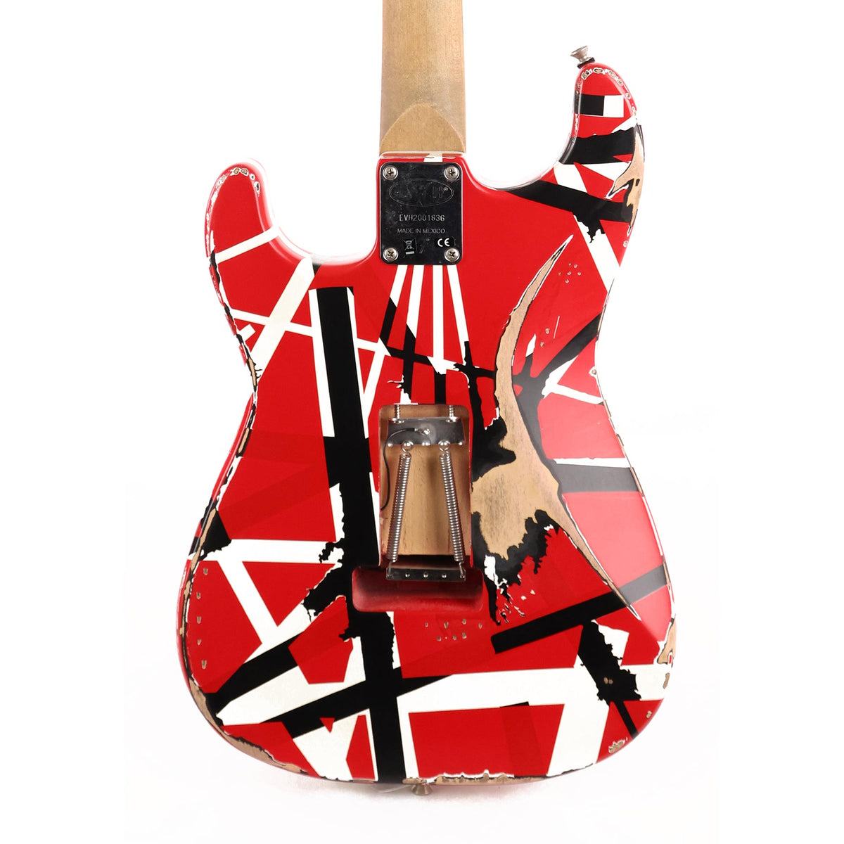 EVH Striped Series Frankie Red/White/Black Relic 2020 — 8