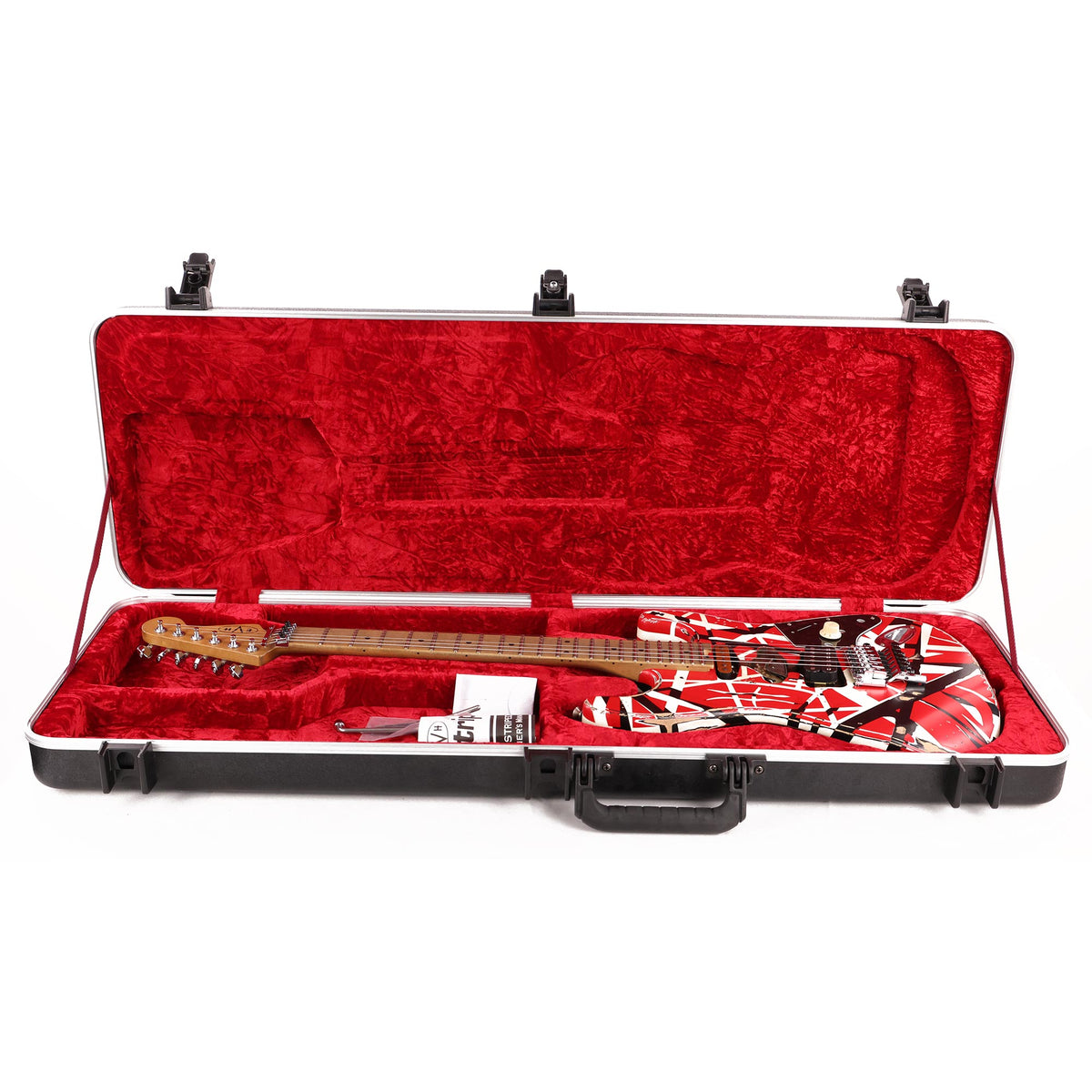 EVH Striped Series Frankie Red/White/Black Relic 2020 — 9