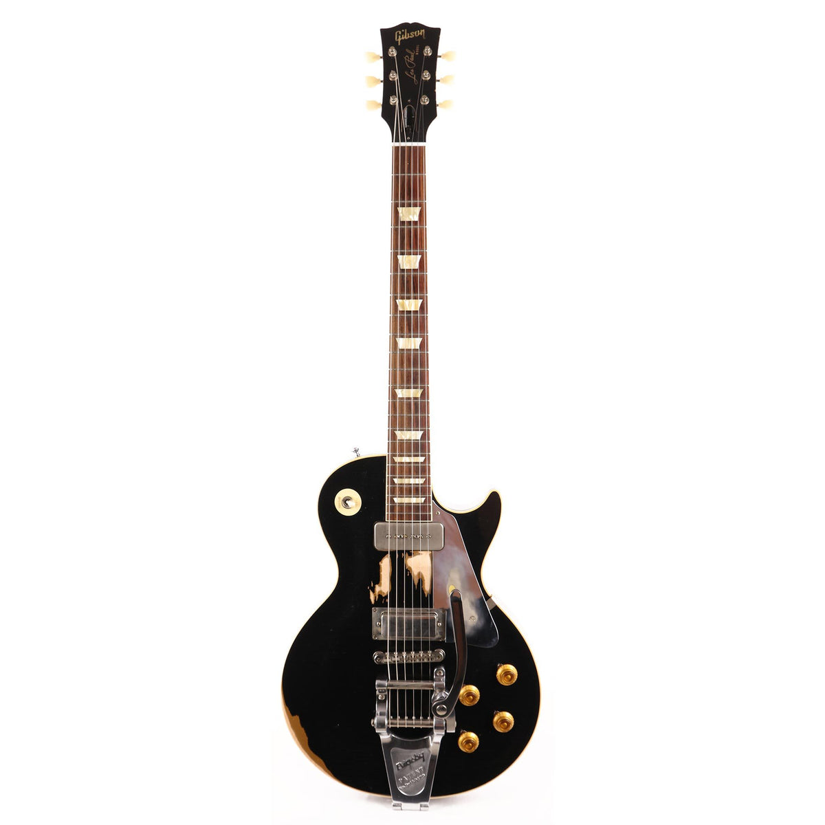 Gibson Custom Shop 1956 Les Paul Made 2 Measure Black over Gold 2020 — 2