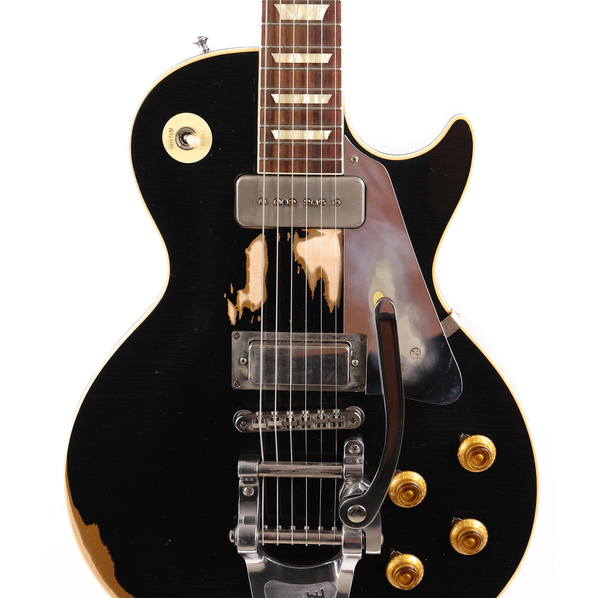 Gibson Custom Shop 1956 Les Paul Made 2 Measure Black over Gold 2020 — 6