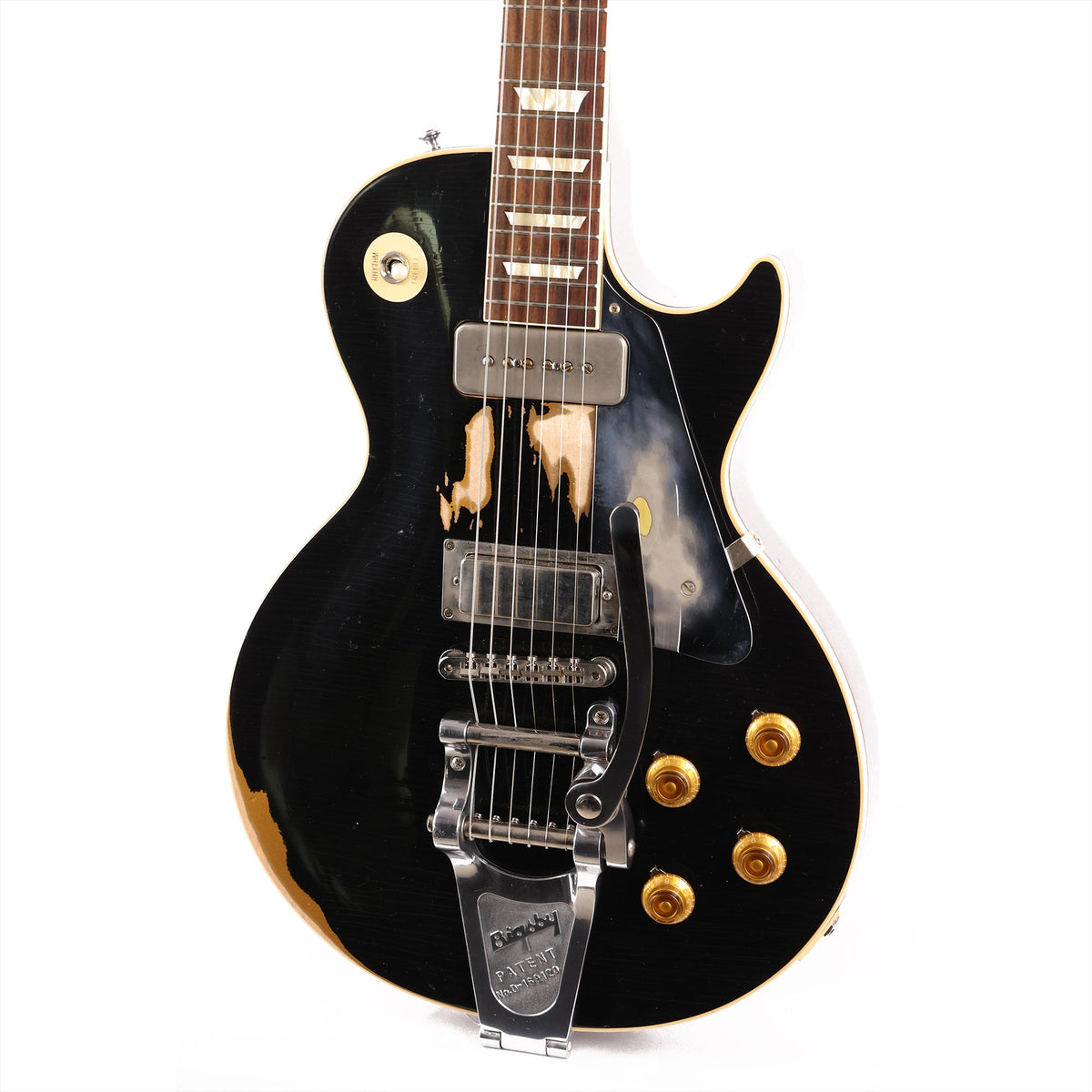 Gibson Custom Shop 1956 Les Paul Made 2 Measure Black over Gold 2020 — 7