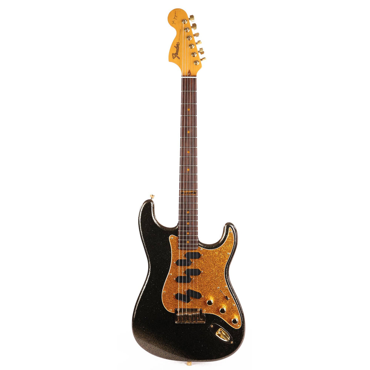 Fender John Jorgenson Hellecaster Stratocaster Guitar Black Sparkle — 2
