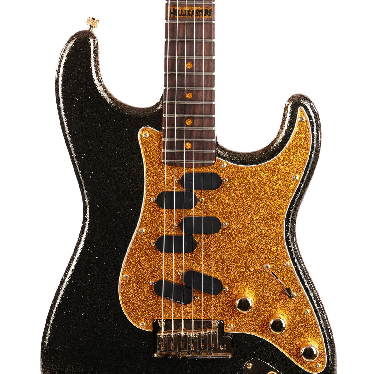 Fender John Jorgenson Hellecaster Stratocaster Guitar Black Sparkle — 6