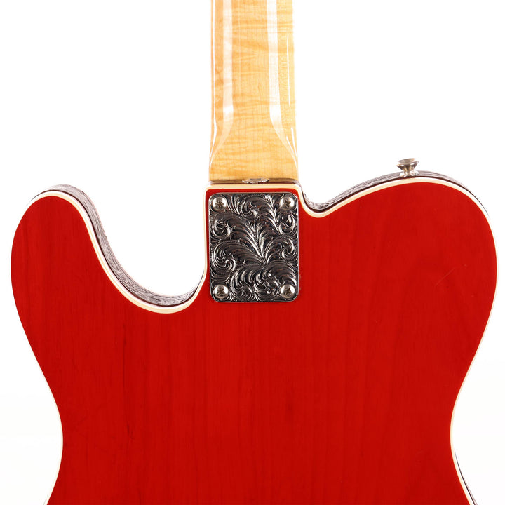 1992 Fender Custom Shop Roundup Telecaster Fred Stuart Built Transparent Red