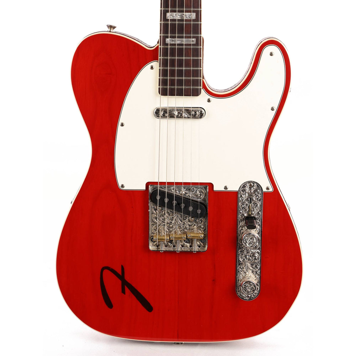 1992 Fender Custom Shop Roundup Telecaster Fred Stuart Built Transparent Red — 1