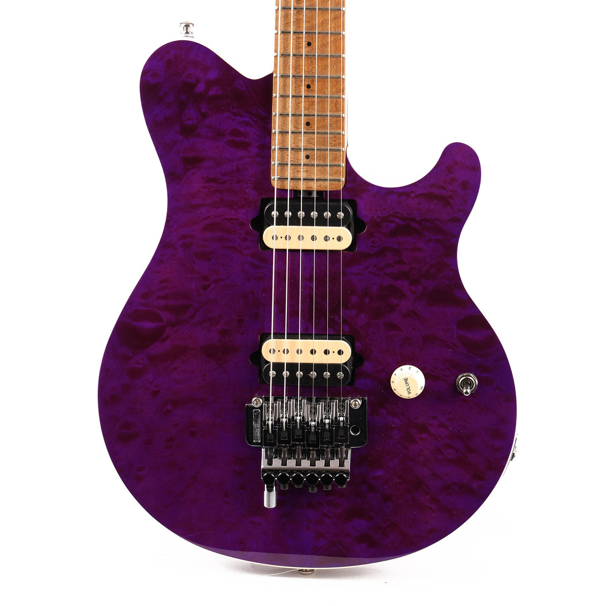 Ernie Ball Music Man Axis Guitar Quilt Top Music Zoo Exclusive Amethyst 2019 — 1