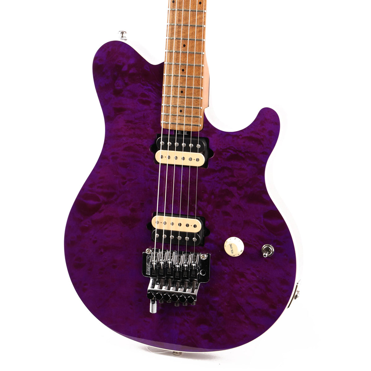 Ernie Ball Music Man Axis Guitar Quilt Top Music Zoo Exclusive Amethyst 2019 — 7