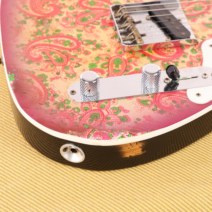 Fender Custom Shop Limited Edition Double Esquire Thinline Custom Relic Aged Pink Paisley 2020