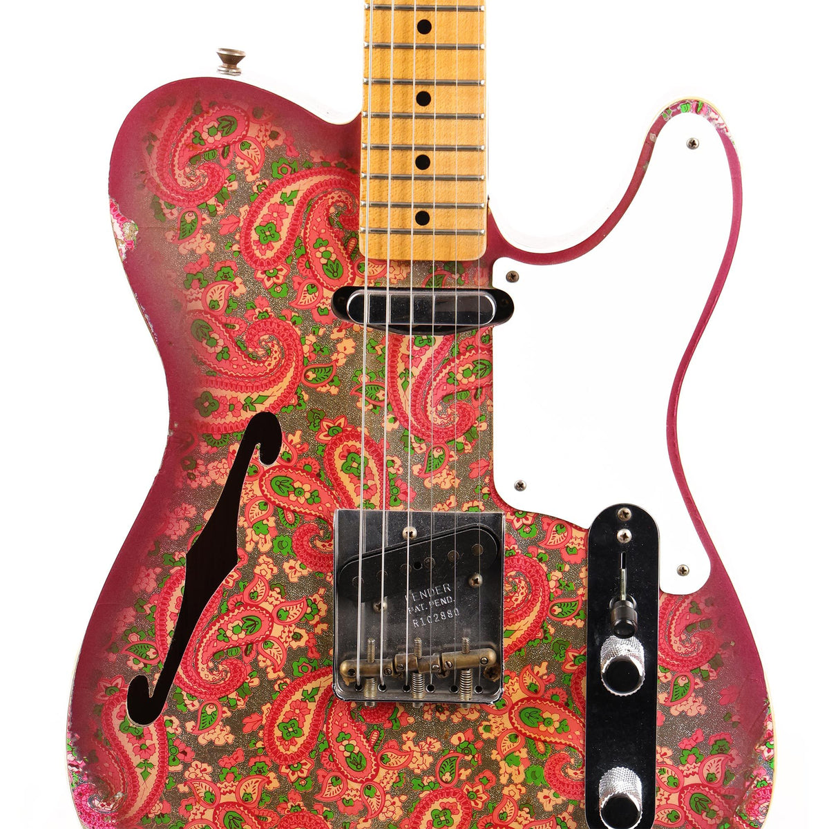 Fender Custom Shop Limited Edition Double Esquire Thinline Custom Relic Aged Pink Paisley 2020 — 6