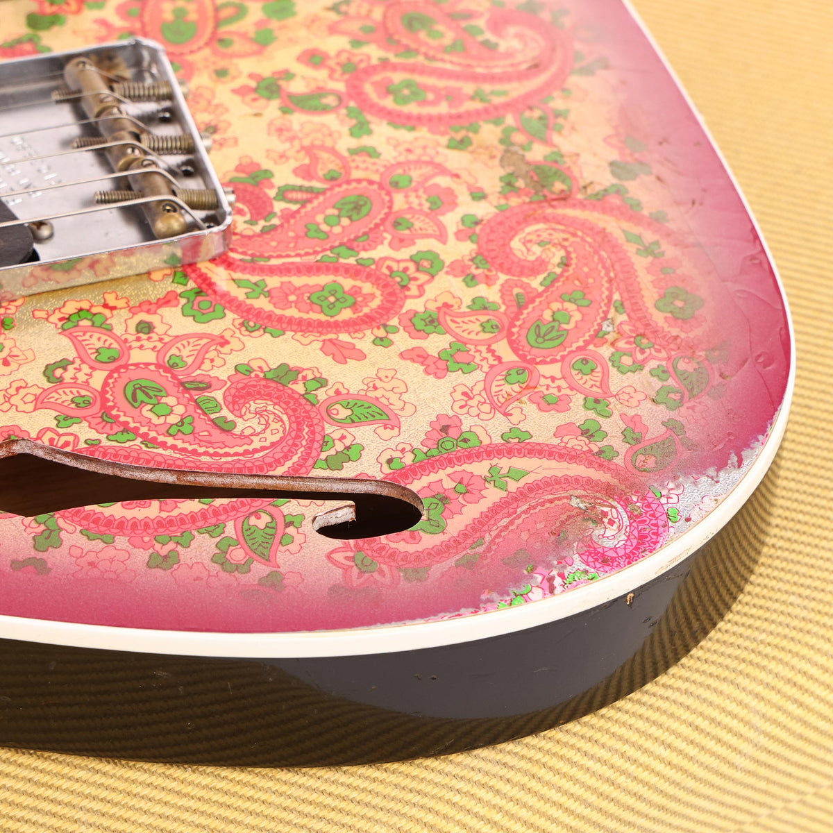 Fender Custom Shop Limited Edition Double Esquire Thinline Custom Relic Aged Pink Paisley 2020 — 9