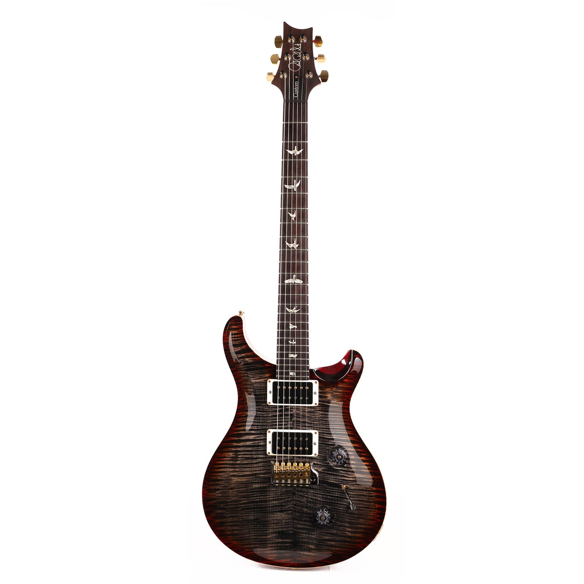 PRS Custom 24 10-Top Charcoal Cherry Burst 2020 — 2