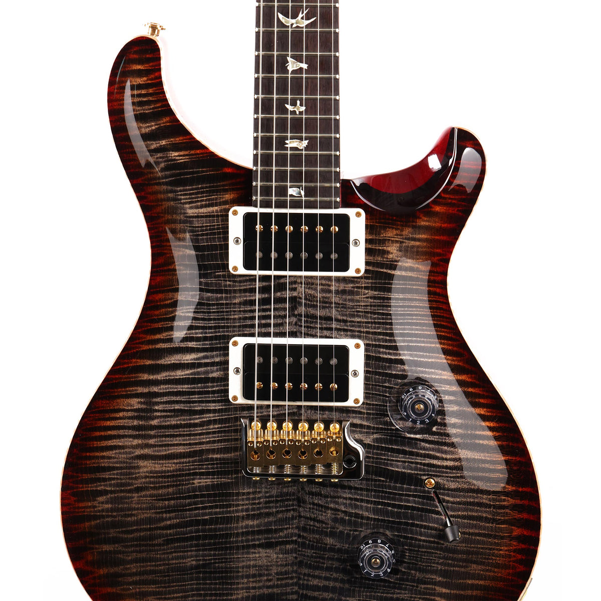 PRS Custom 24 10-Top Charcoal Cherry Burst 2020 — 6