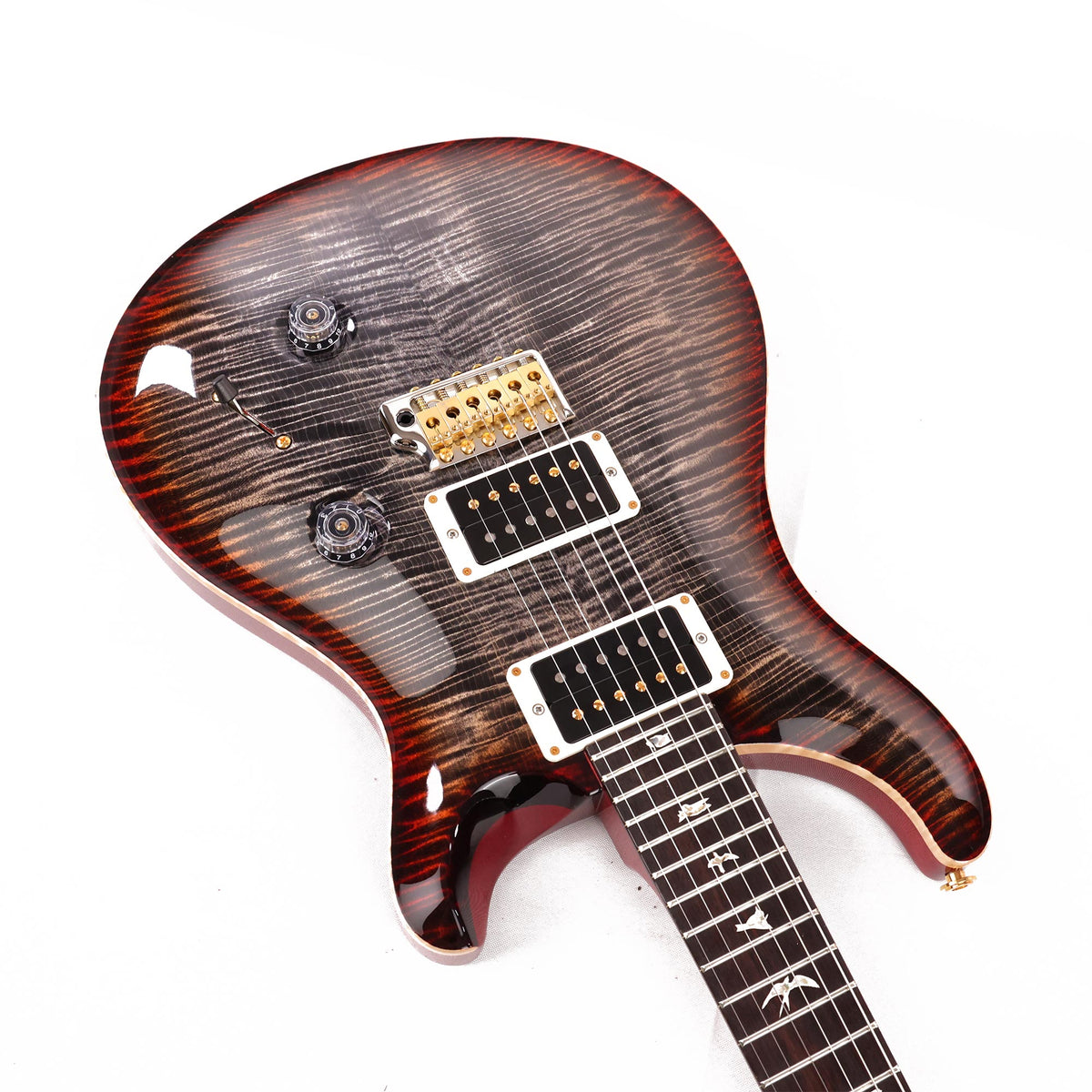 PRS Custom 24 10-Top Charcoal Cherry Burst 2020 — 8