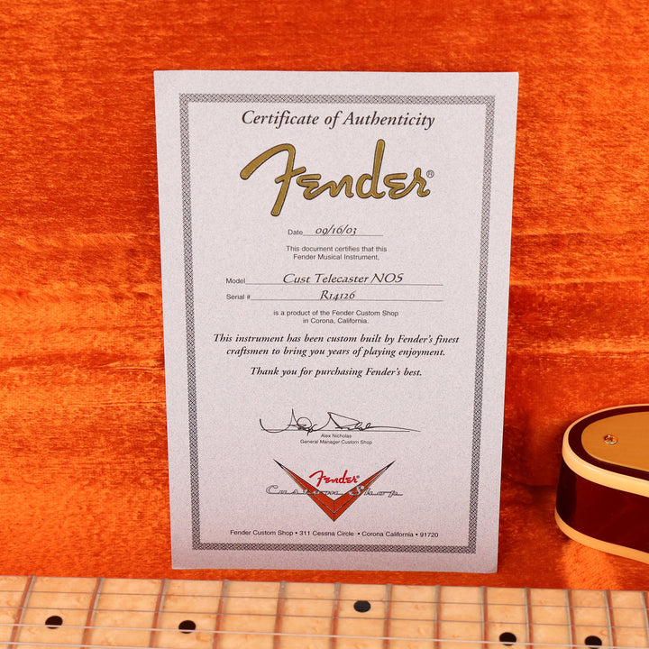 Fender Custom Shop Esquire Candy Apple Red 2003