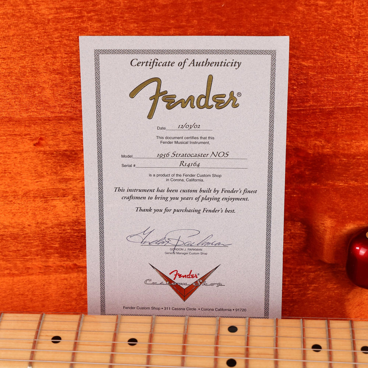 Fender Custom Shop 1956 Stratocaster Candy Apple Red 2002 — 8