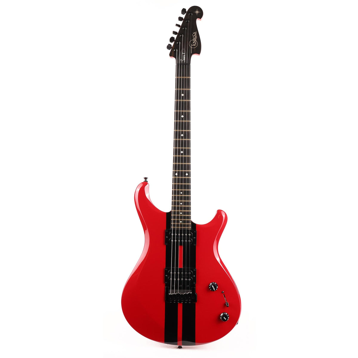 Knaggs Severn X Tbuck Tier 3 Ferrari Red Racing Stripe NAMM 2020 Display Guitar — 2