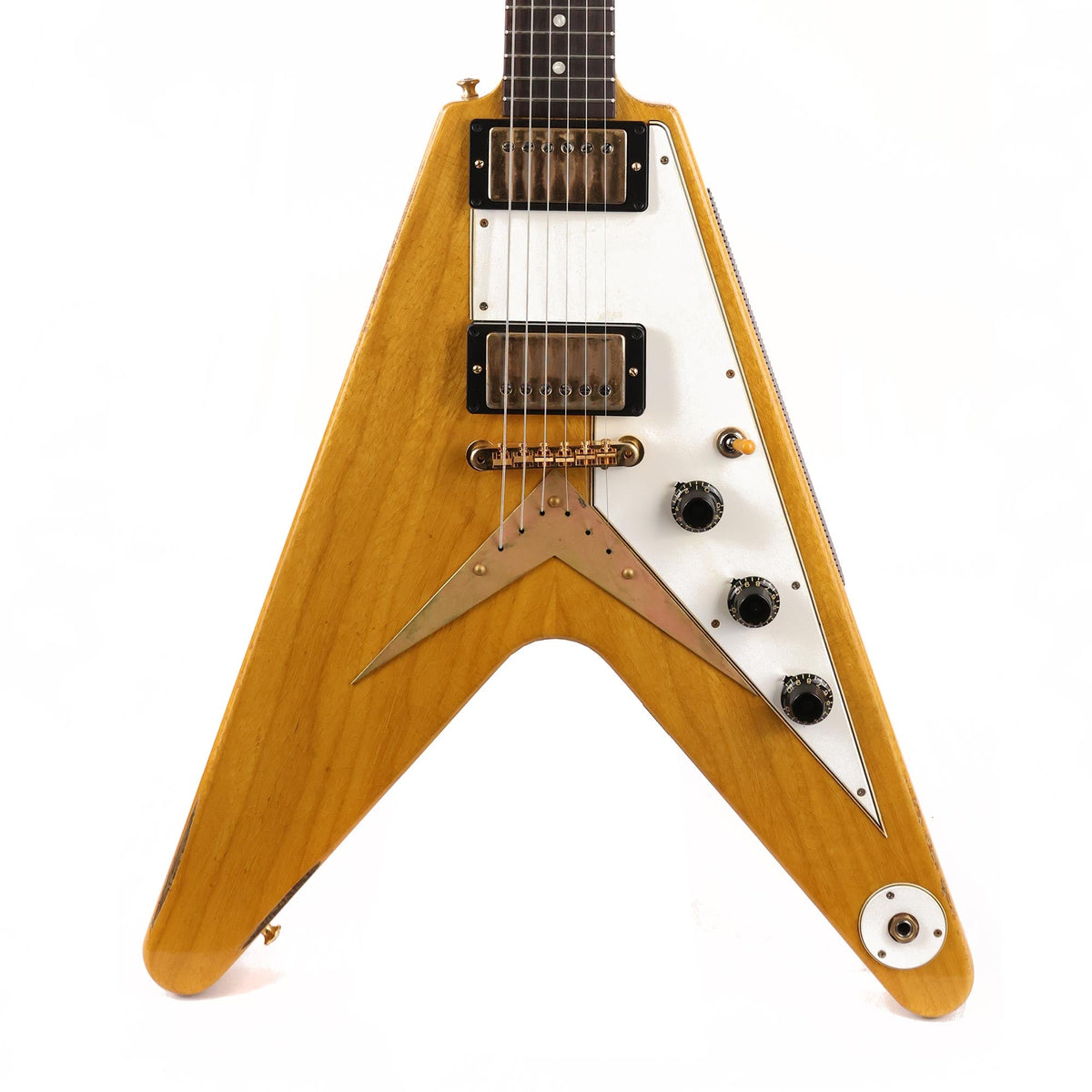 Gibson Custom Shop Collector's Edition 1958 Korina Flying V Murphy Lab Light Aged Natural — 1