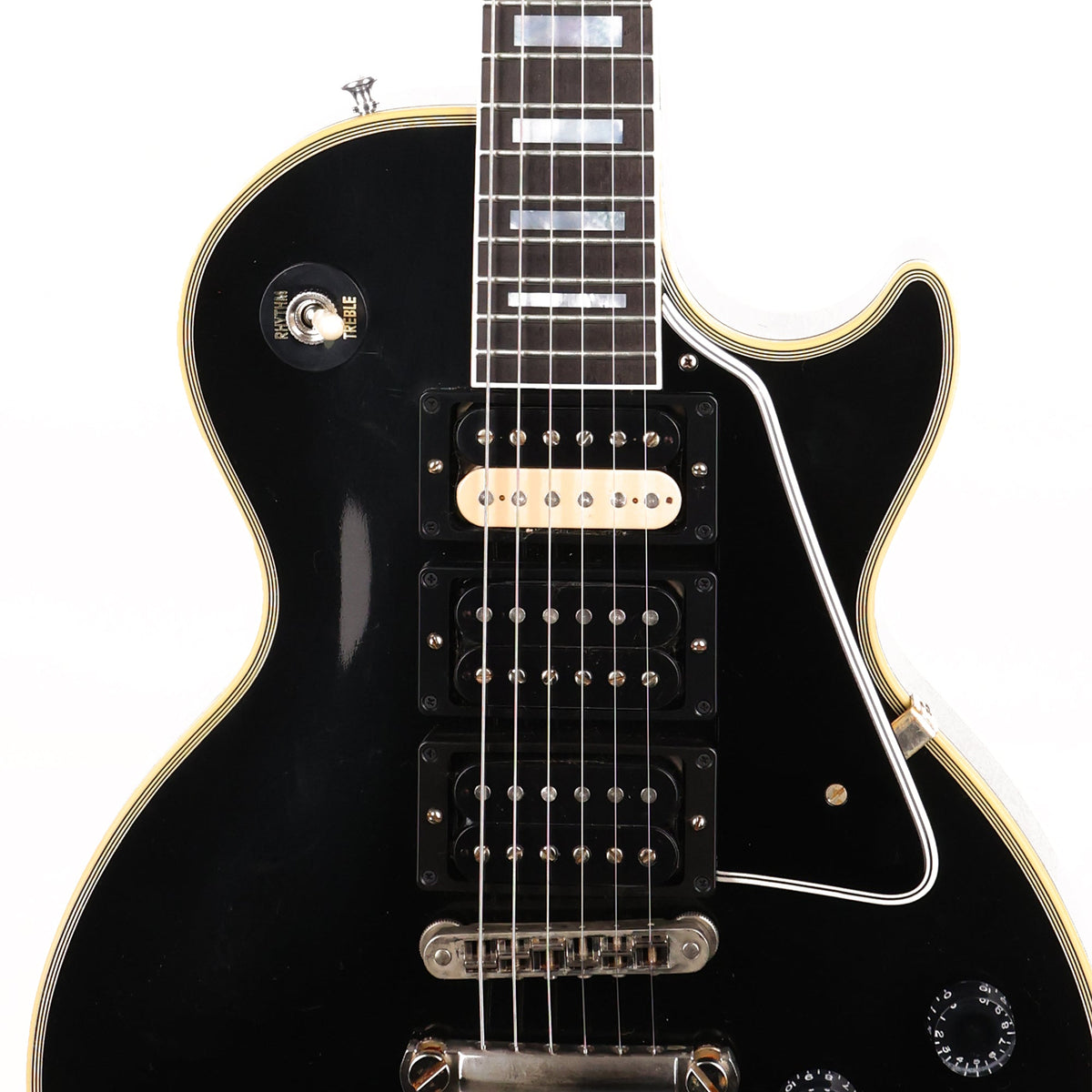 Gibson Custom Shop Les Paul Custom Made 2 Measure Ultra Light Aged Ebony — 6