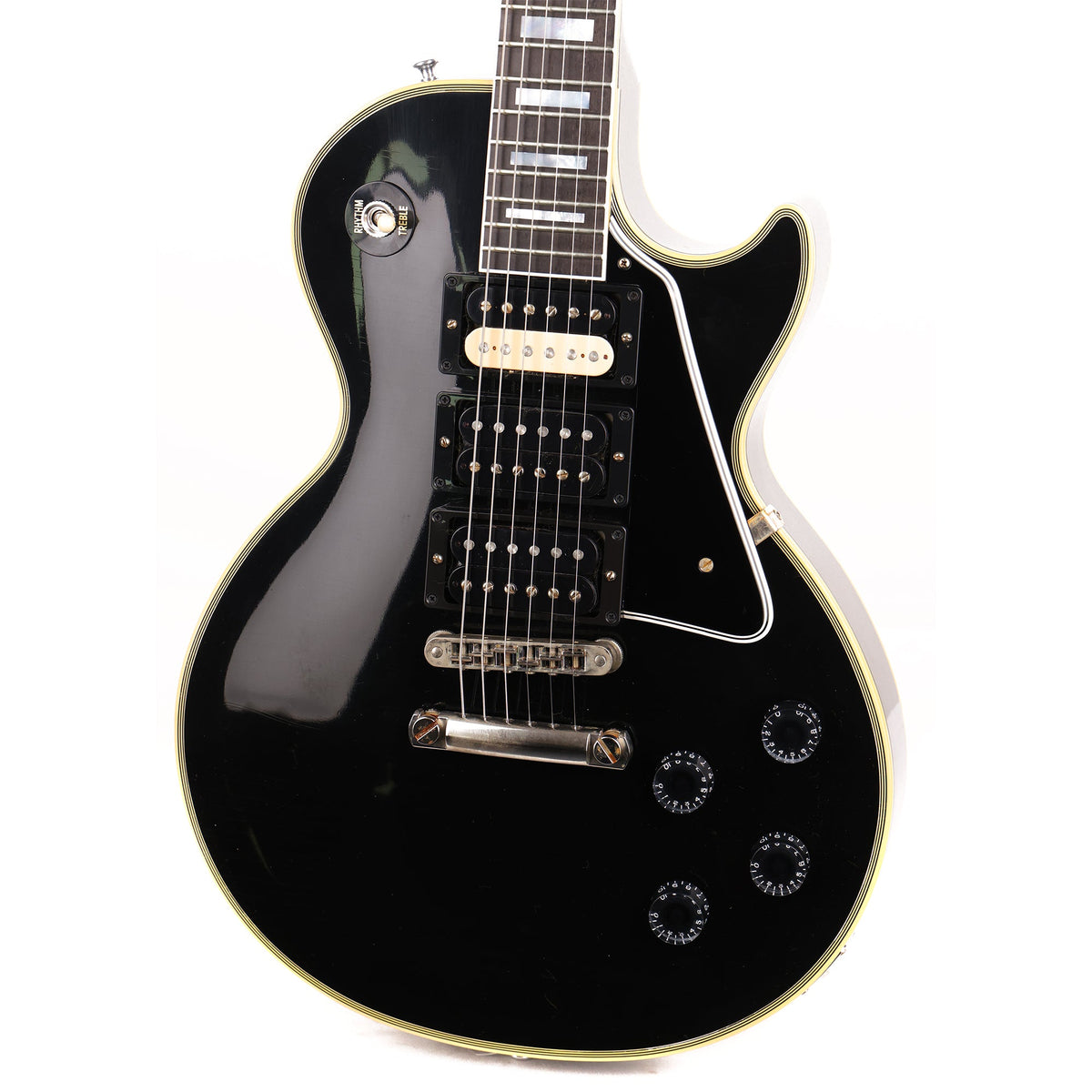 Gibson Custom Shop Les Paul Custom Made 2 Measure Ultra Light Aged Ebony — 7
