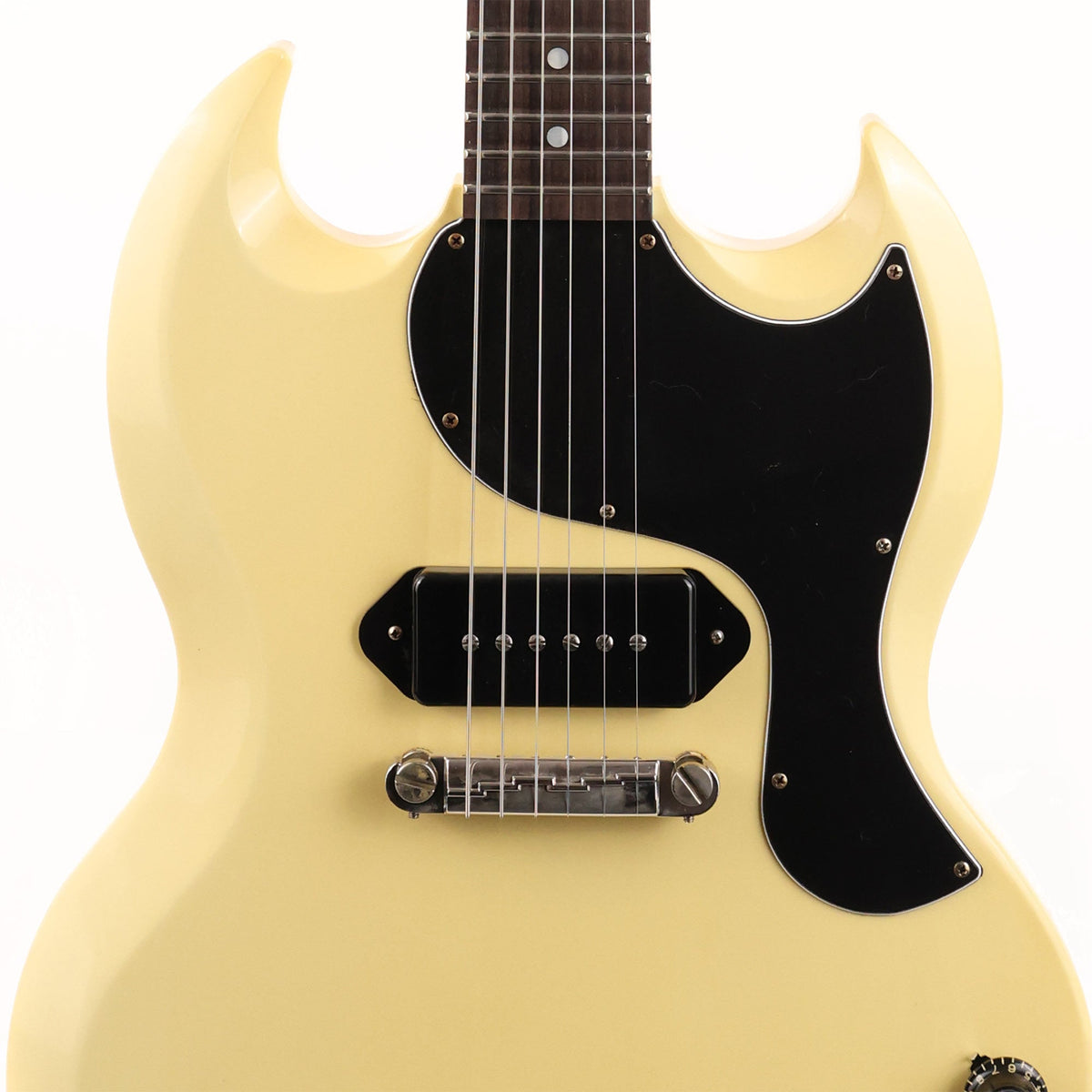 Gibson Custom Shop SG Junior Guitar Made 2 Measure Classic White with DiMarzio Fantom P-90 — 6