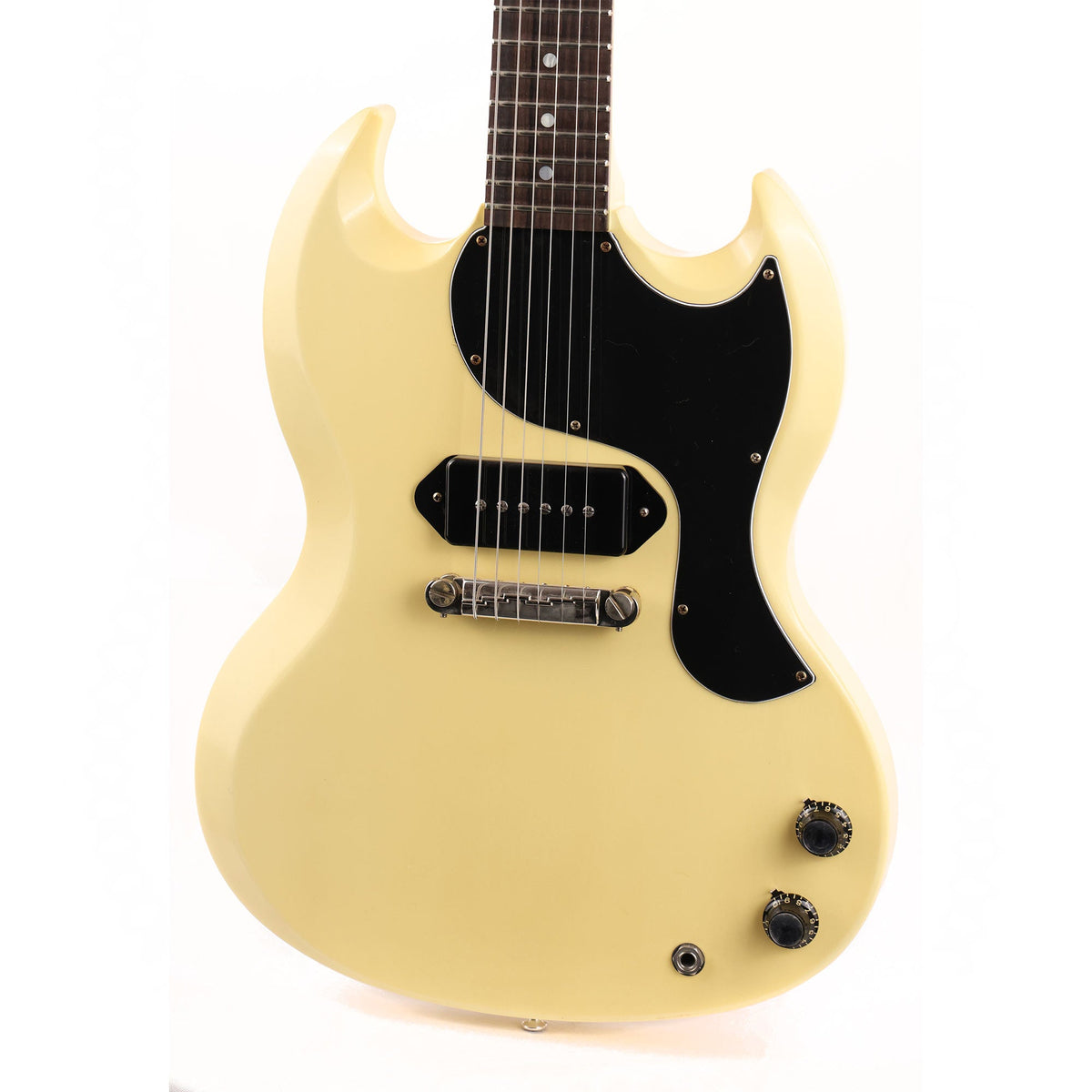 Gibson Custom Shop SG Junior Guitar Made 2 Measure Classic White with DiMarzio Fantom P-90 — 7