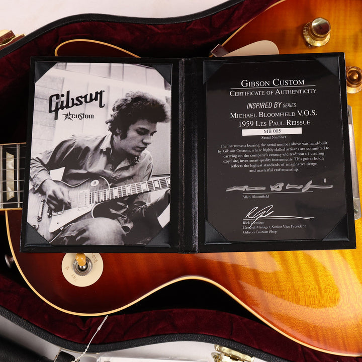 Gibson Custom Shop Mike Bloomfield '59 Les Paul Bloomfield Burst VOS 2009