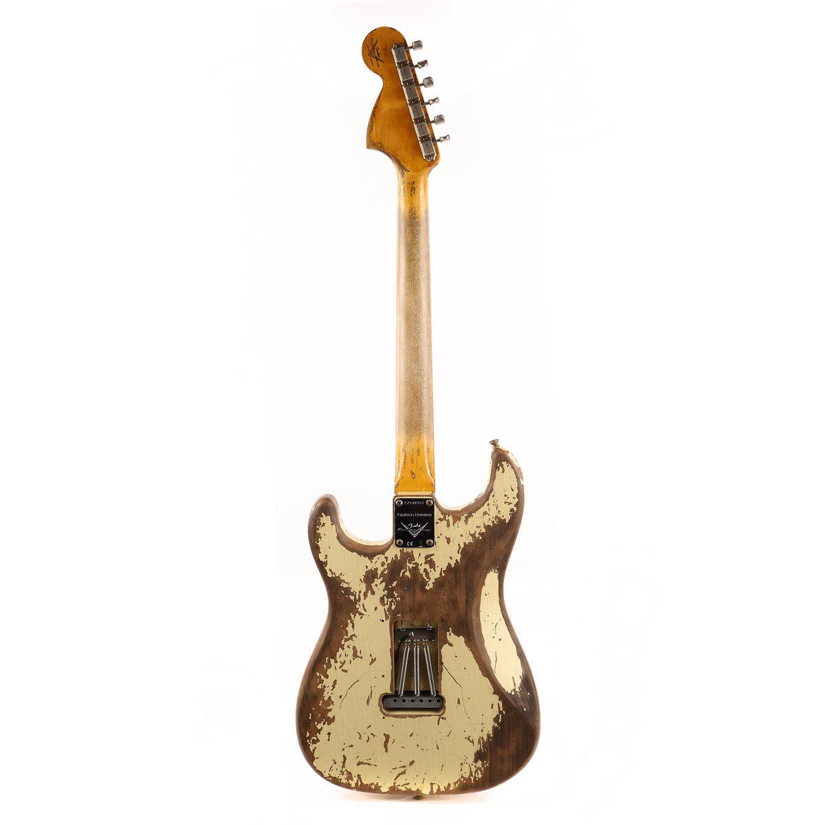 Fender Custom Shop Limited Big Head Stratocaster Super Heavy Relic Aged Vintage White 2020 — 3