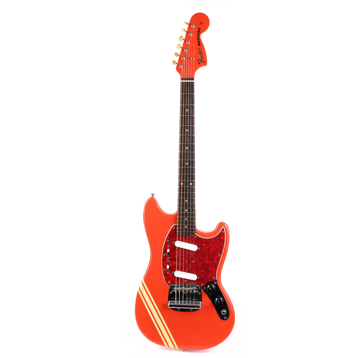 Fender CIJ Mustang Fiesta Red with Comp Stripe | The Music Zoo