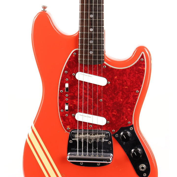 Fender CIJ Mustang Fiesta Red with Comp Stripe