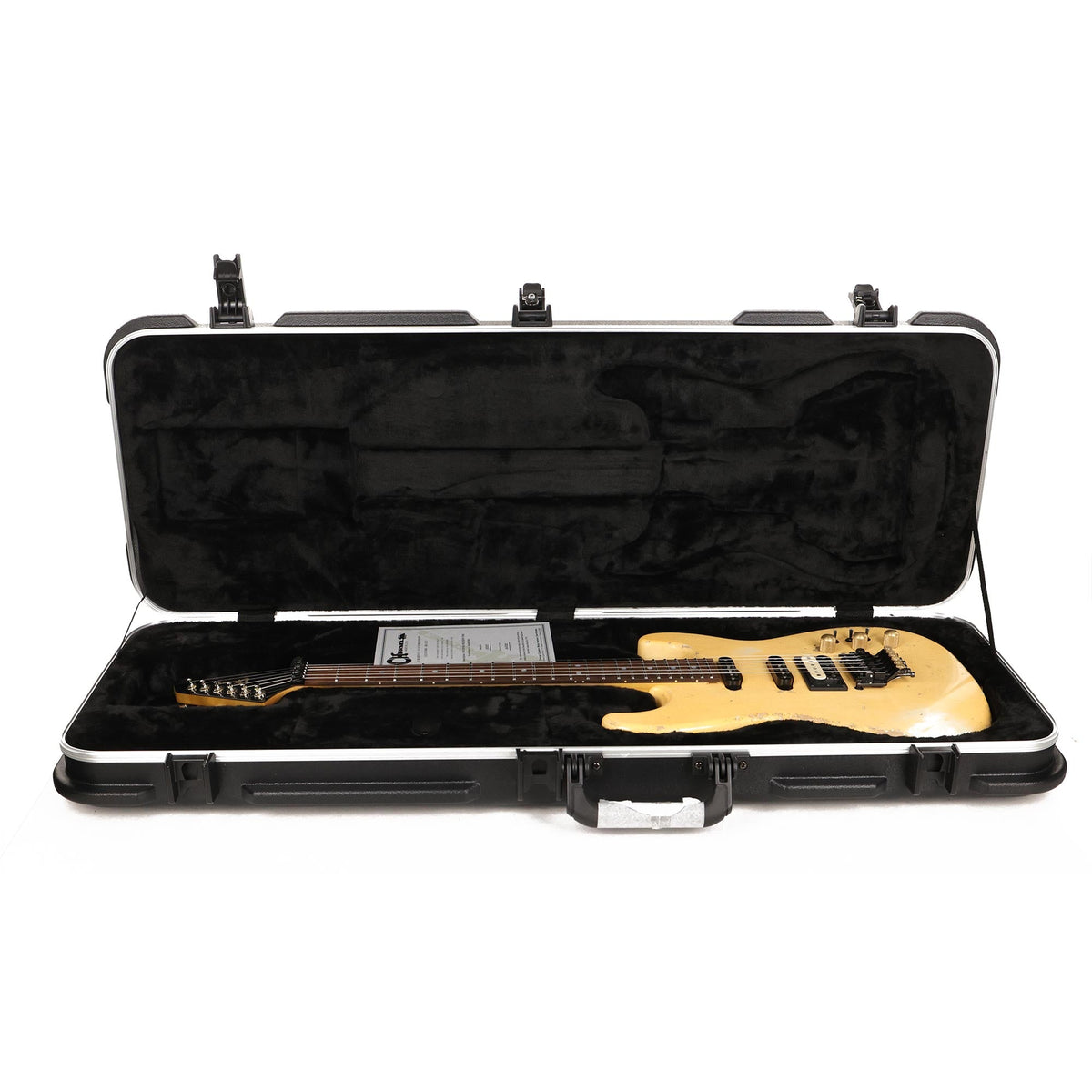 Charvel Custom Shop San Dimas HSS Brazilian Rosewood Nitro Aged Vanilla Shake — 12