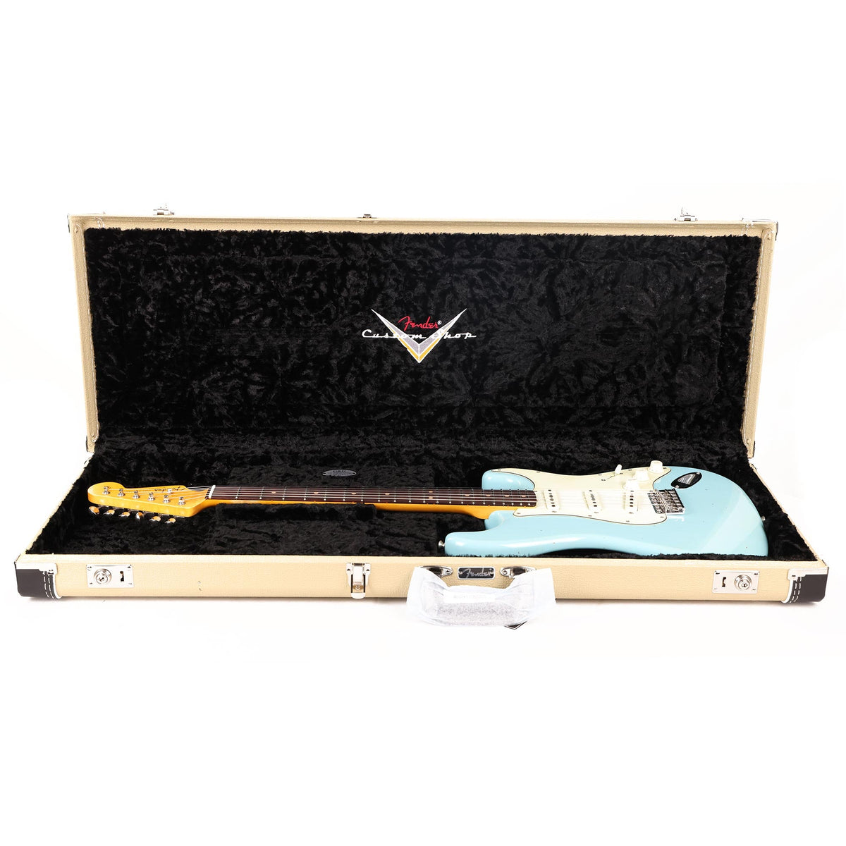 Fender Custom Shop Limited Edition 1964 Stratocaster Journeyman Relic Aged Daphne Blue Used — 12