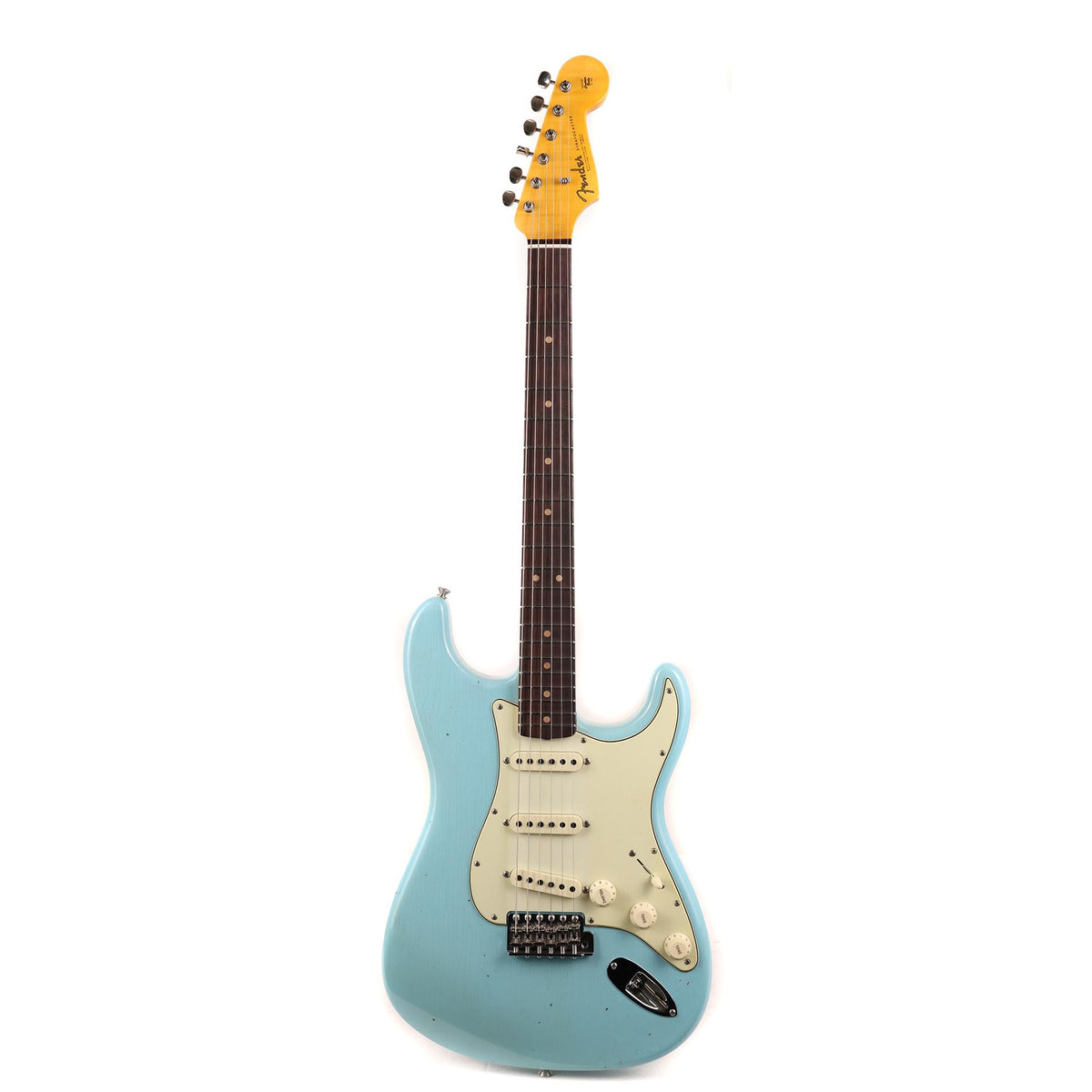 Fender Custom Shop Limited Edition 1964 Stratocaster Journeyman Relic Aged Daphne Blue Used — 2