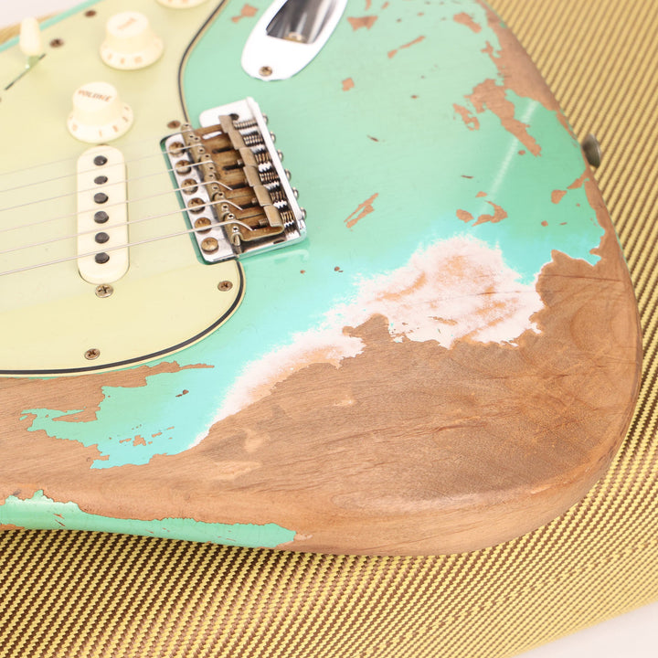 Fender Custom Shop Dual Mag II Stratocaster Super Heavy Relic Aged Seafoam Green Used