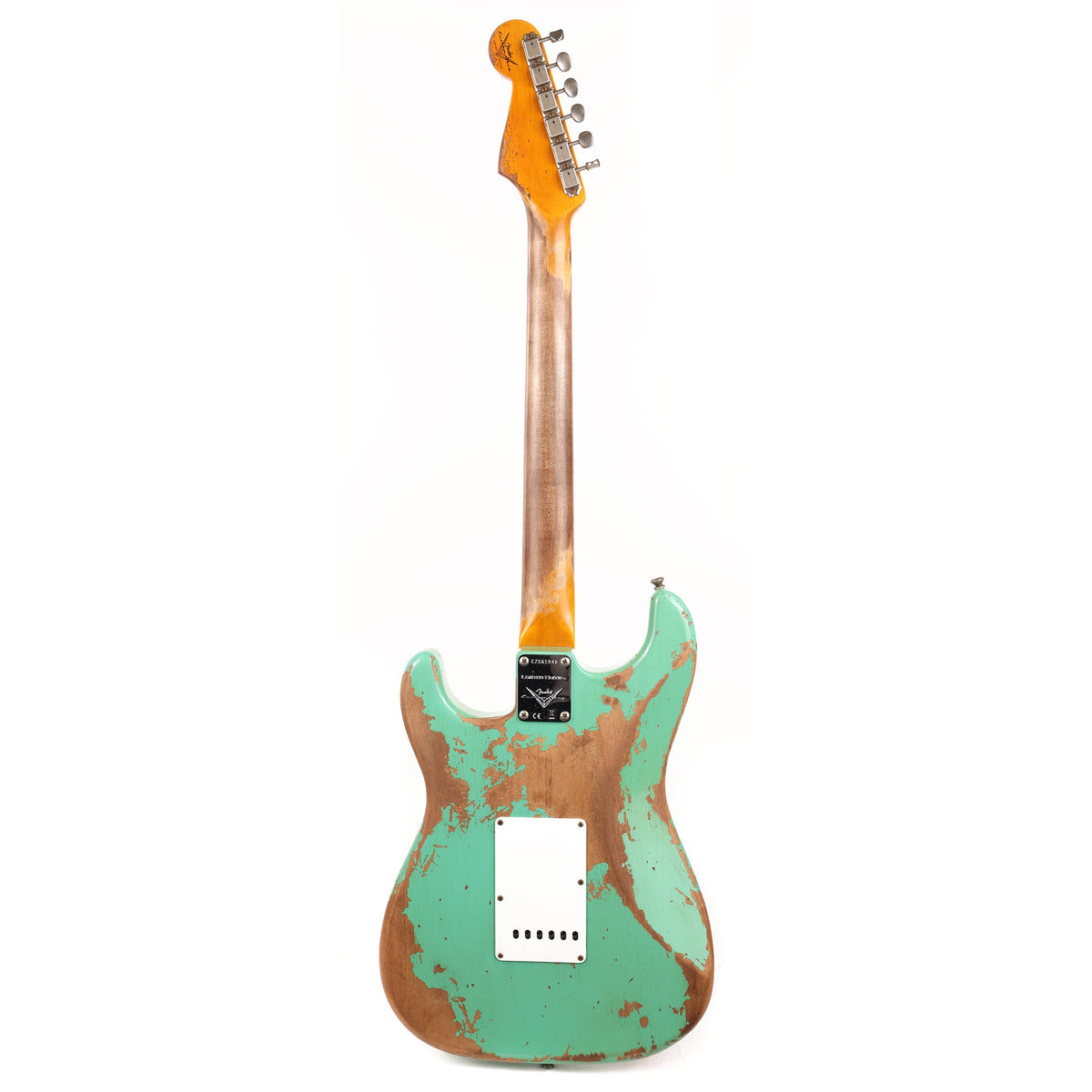 Fender Custom Shop Dual Mag II Stratocaster Super Heavy Relic Aged Seafoam Green Used — 3