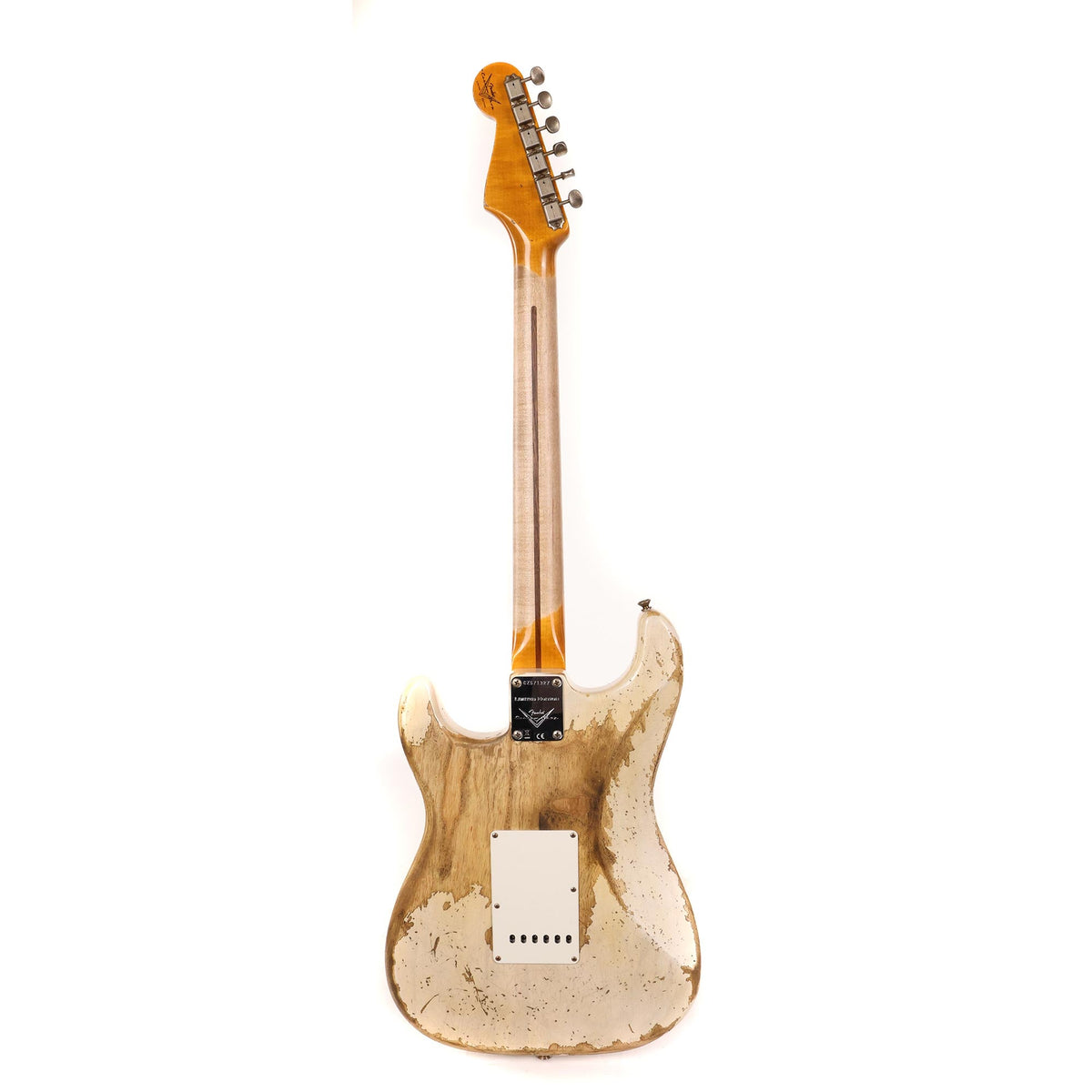 Fender Custom Shop Limited Red Hot Stratocaster Super Heavy Relic Aged White Blonde 2023 — 3