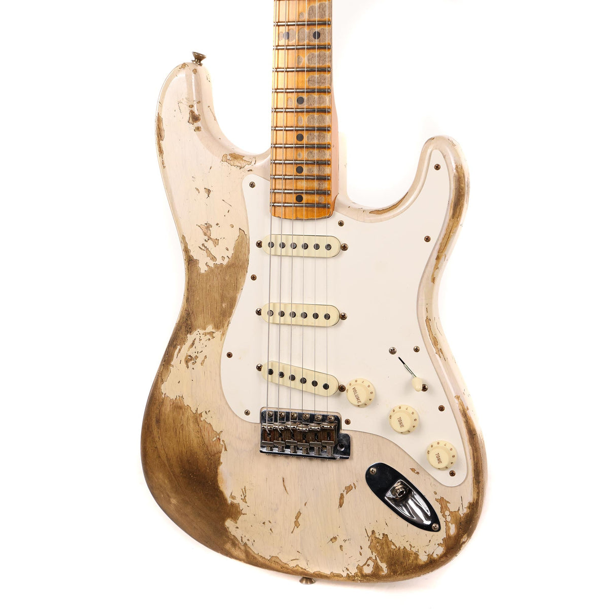 Fender Custom Shop Limited Red Hot Stratocaster Super Heavy Relic Aged White Blonde 2023 — 6