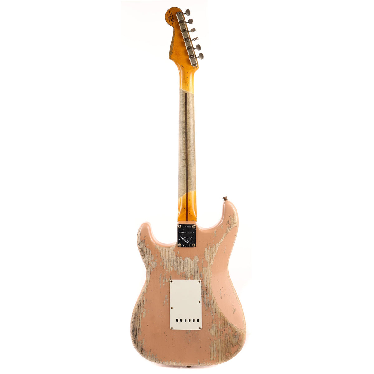 Fender Custom Shop Limited Edition Red Hot Stratocaster Super Heavy Relic Dirty Shell Pink — 3