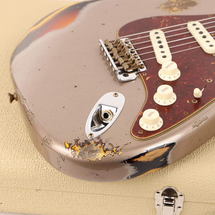 Fender Custom Shop Limited Edition 1961 Stratocaster Heavy Relic Shoreline Gold over 3-Tone Sunburst Used