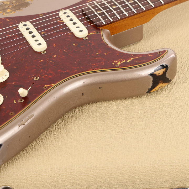 Fender Custom Shop Limited Edition 1961 Stratocaster Heavy Relic Shoreline Gold over 3-Tone Sunburst Used