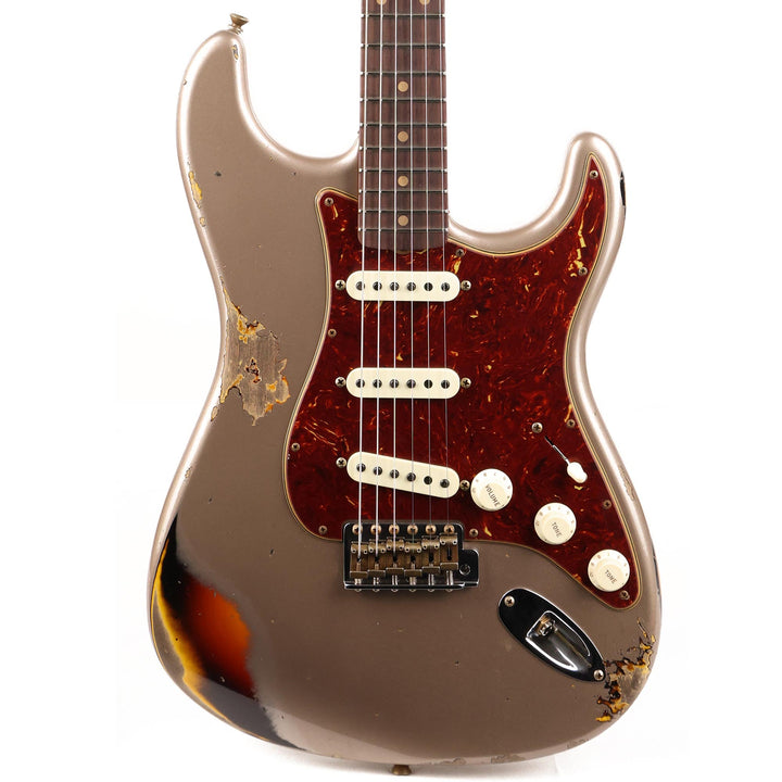 Fender Custom Shop Limited Edition 1961 Stratocaster Heavy Relic Shoreline Gold over 3-Tone Sunburst Used
